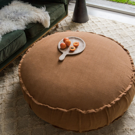 Large Linen Floor Cushion