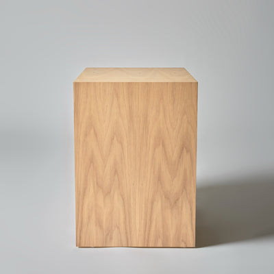 Bedside Table with Drawer in American Oak Timber