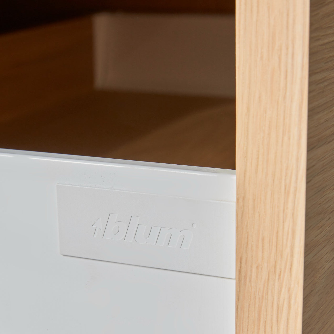 Bedside Table with Drawer in American Oak