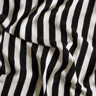 Fabric Sample - Black & White Stripe