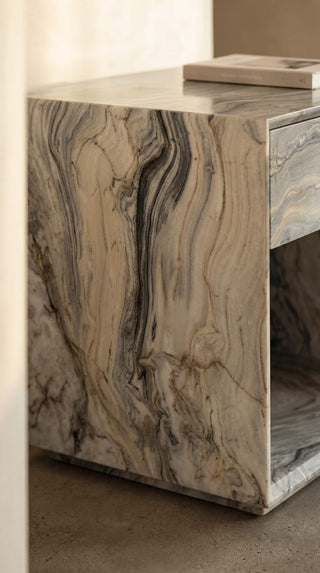 Juniper Marble Bedside Table - Limited Edition