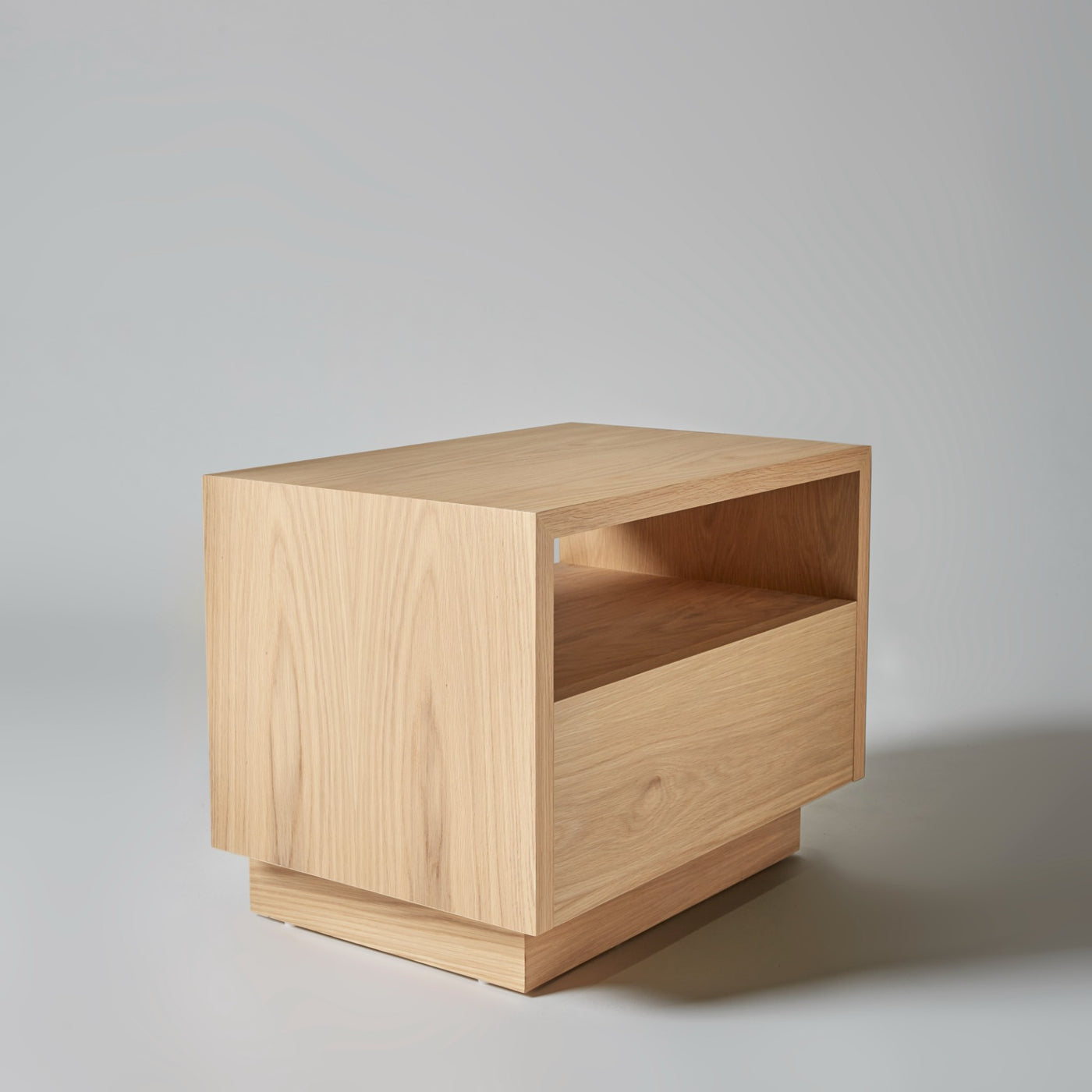 Bedside Table with Drawer in American Oak