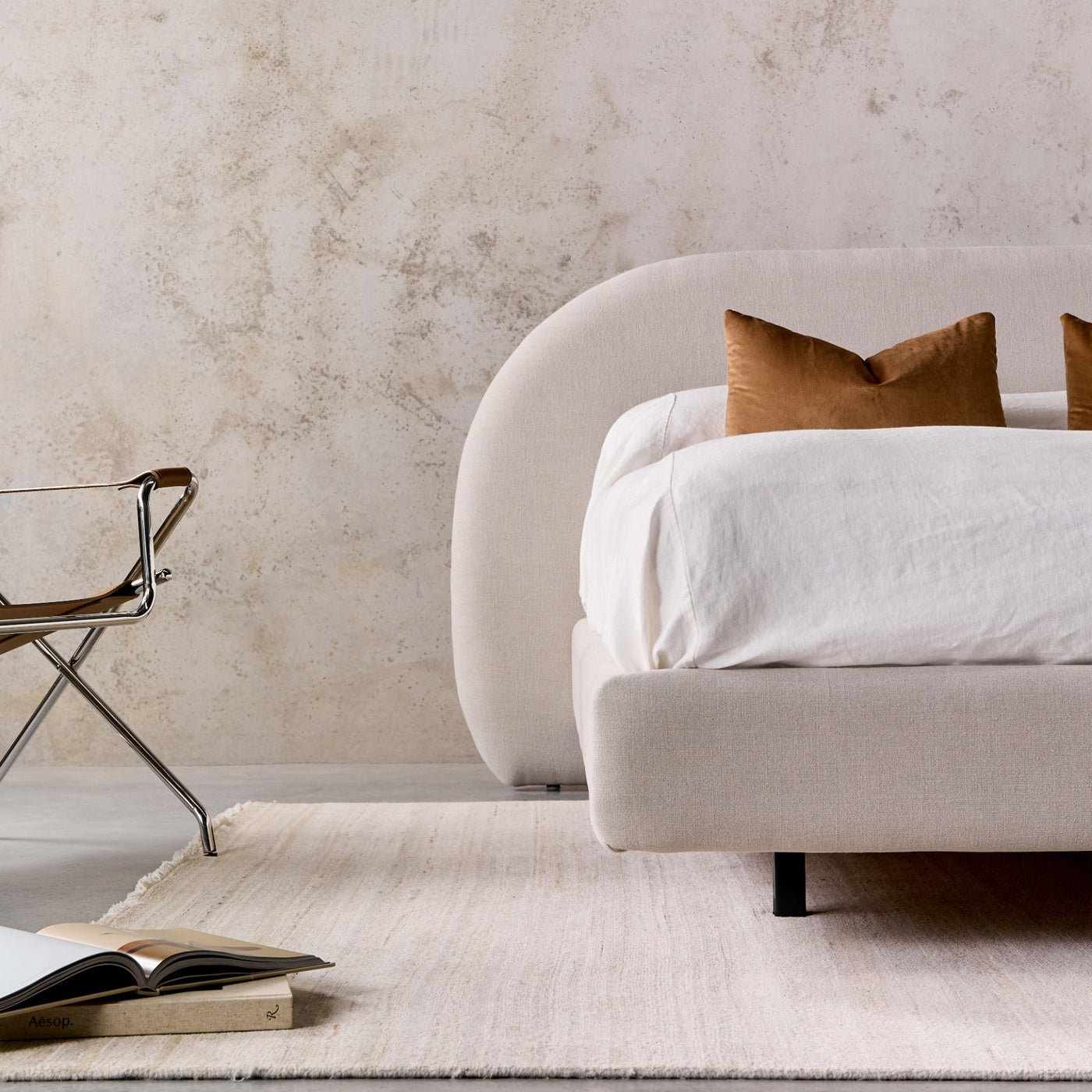 Linen Bed Head by Create Estate