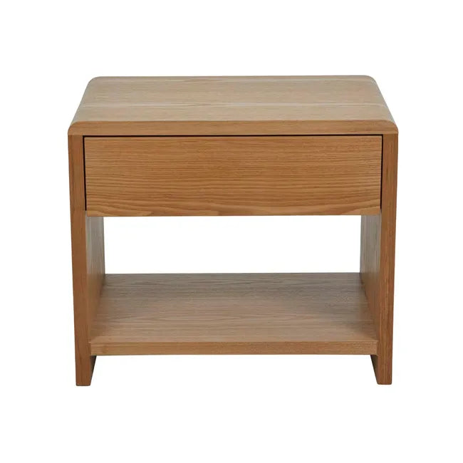 Bedside Table with Drawer | Natural Ash