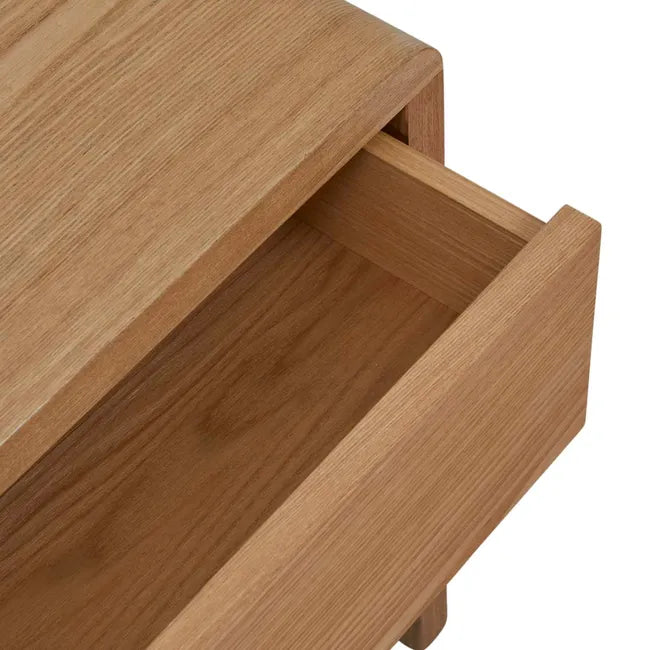 Bedside Table with Drawer | Natural Ash