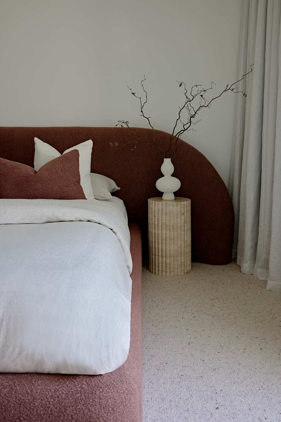 Curved Bed Frame - Sculpt – Create Estate