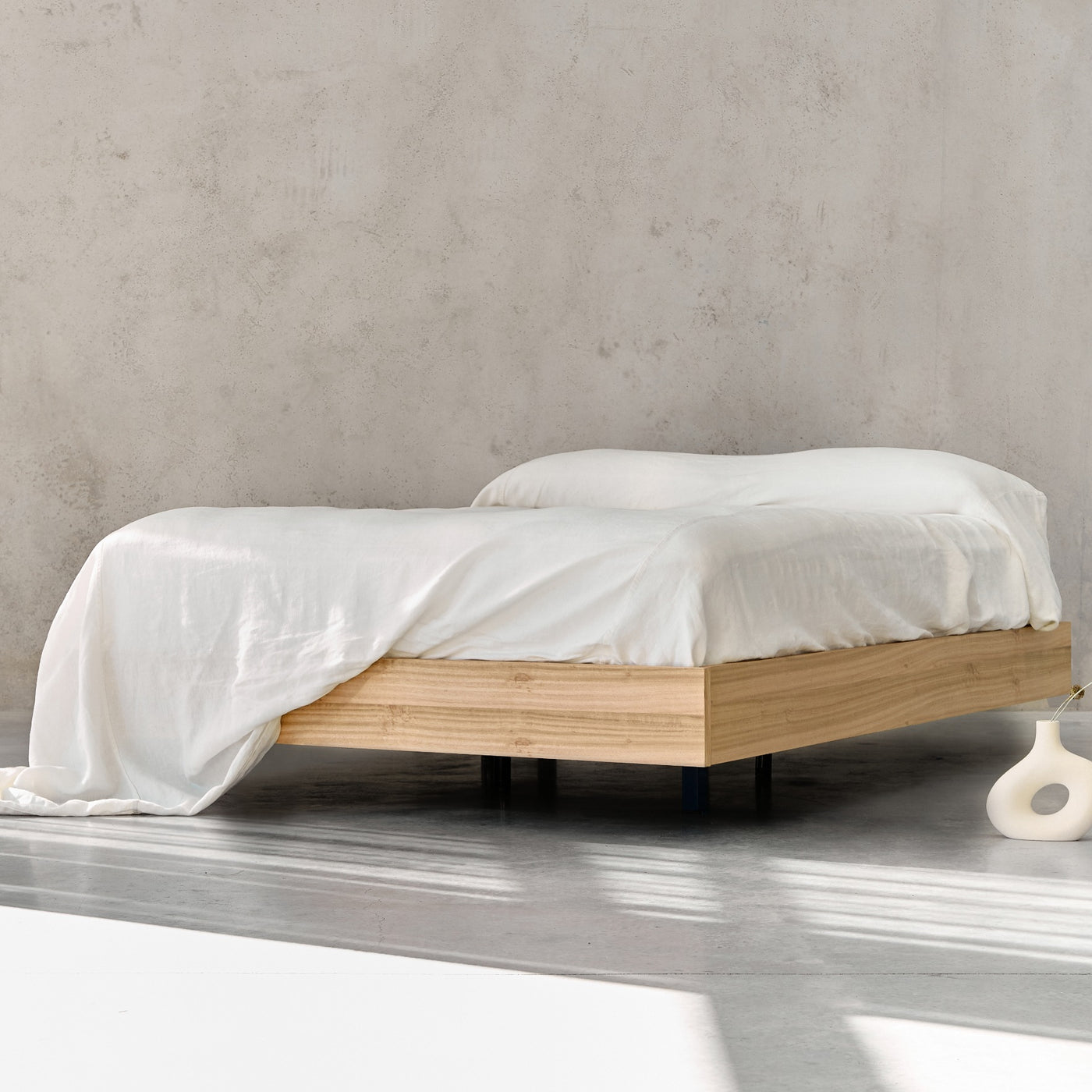 Floating Bed Base Tasmanian Oak