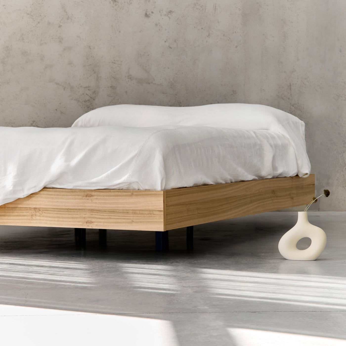 Floating Bed Base Tasmanian Oak