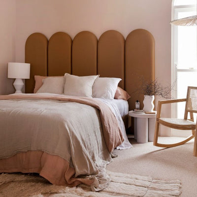 Panelled Bed Head by Three Birds Renovations