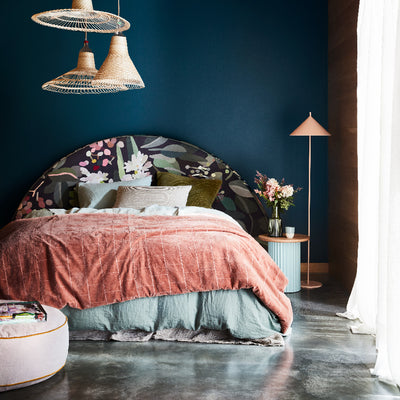 Upholstered Bedhead Round | Limited Edition by Kimmy Hogan - Gathered IV