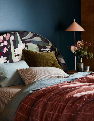 Upholstered Bedhead Round | Limited Edition by Kimmy Hogan - Gathered IV