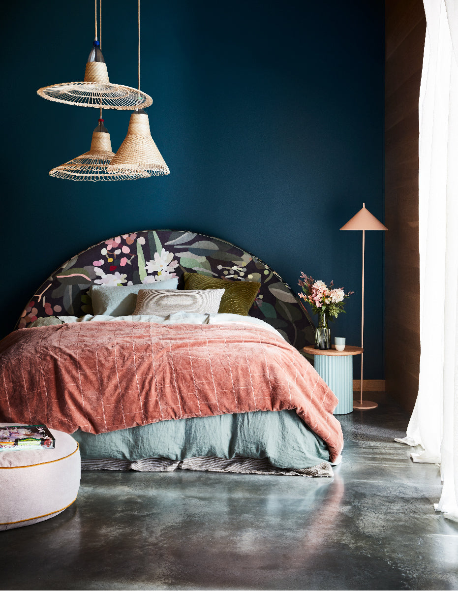 Upholstered Bedhead Round | Limited Edition by Kimmy Hogan - Gathered IV